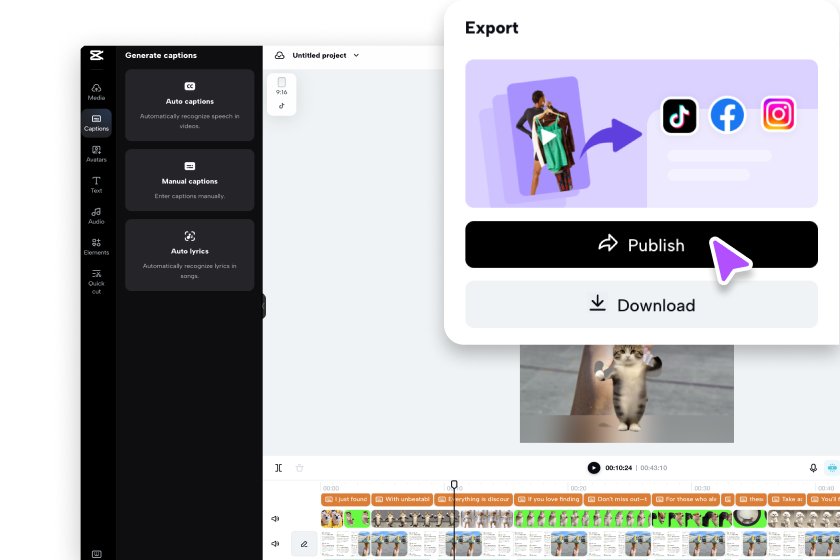 Exportă &amp; partajează videoclipul